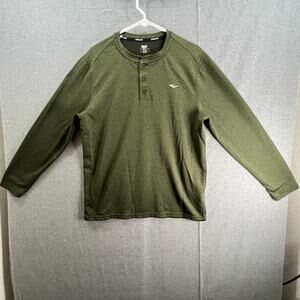Everlast Shirt Adult Medium Green Long Sleeve Casual Shirt Mens